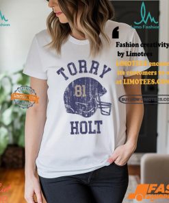 Torry Holt St. Louis Helmet Font Shirt