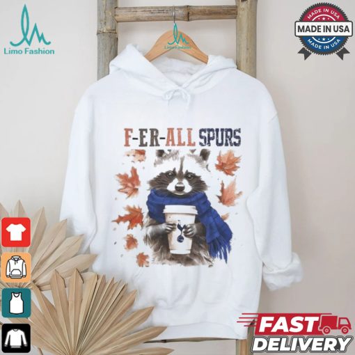 Tottenham Hotspur Raccoon Fan F er all Gunners In Fall Season T shirt