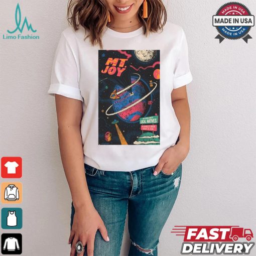 Tour poster mt joy in berkeley ca on august 24 2024 shirt