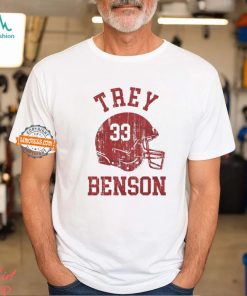 Trey Benson Arizona Helmet Font shirt