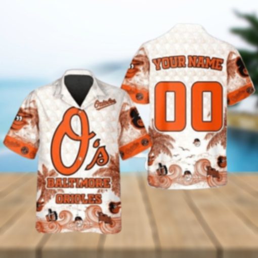 Tropical Palm Tree Orioles Hawaiian Shirt – Bring The Beach To Baltimore