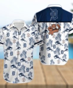 Tropical Retreat Detroit Tigers Hawaiian Shirt