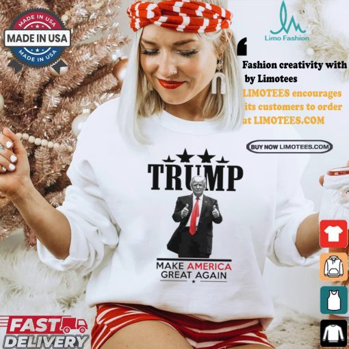 Trump Giving 2 Thumbs Up President Trump Rally T shirt