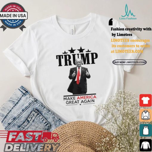 Trump Giving 2 Thumbs Up President Trump Rally T shirt