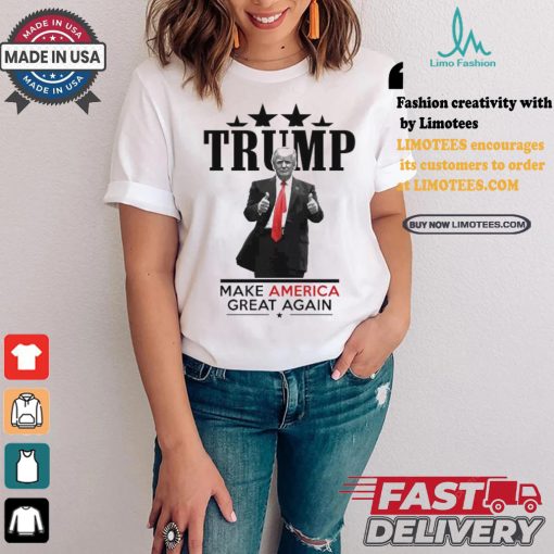 Trump Giving 2 Thumbs Up President Trump Rally T shirt