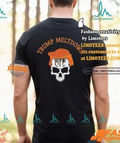 Trump Meltdown Notebook Skull Funny Gift For President Of USA 2024 Unisex T Shirt