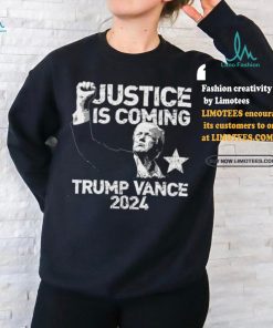 Trump Shot Trump Vance Justice is Coming T Shirt
