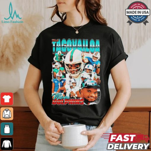 Tua Tagovailoa Miami Dolphins Football Graphic Signature 2024 Shirt