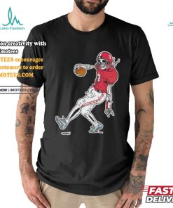 Tuck Fexas skeleton football dance shirt