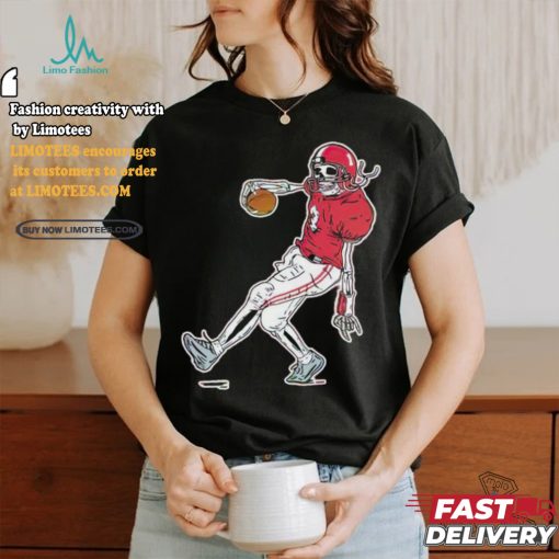 Tuck Fexas skeleton football dance shirt