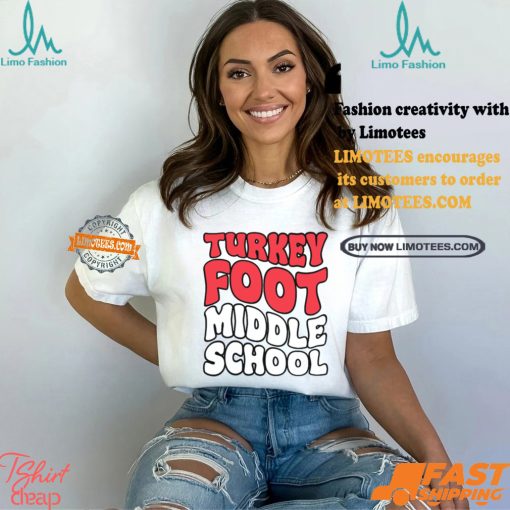 Turkey Foot Middle School Curved Text Shirt