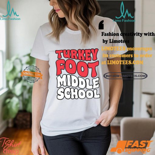 Turkey Foot Middle School Curved Text Shirt