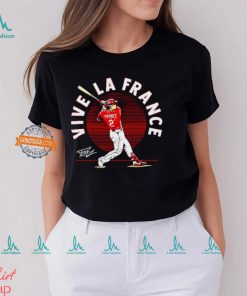 Ty France #2 Vive La France batting signature Cincinnati shirt