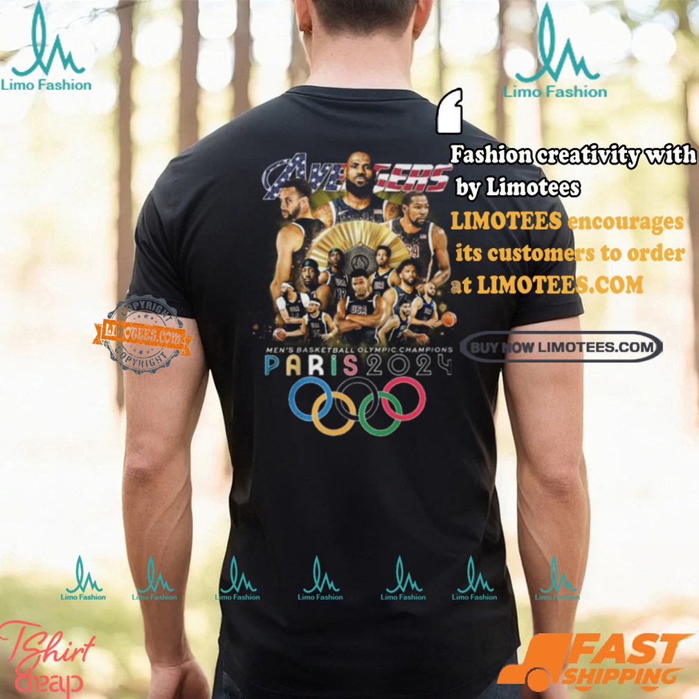 USA Avengers Men’s Basketball Olympic Champions Paris 2024 T Shirt USA Avengers Men’s Basketball Olympic Champions Paris 2024 T Shirt