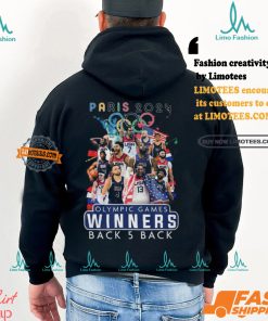 USA Basketball Men National Team Paris 2024 Olympic Games Winners Back 5 Back T Shirt