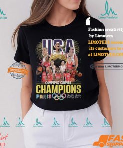 USA Basketball Women National Team Olympic Games Champions Paris 2024 T Shirt