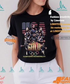 USA Men’s Olympics Gold Basketball 2024 T Shirt