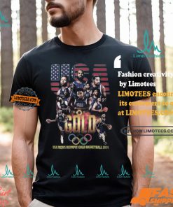 USA Men’s Olympics Gold Basketball 2024 T Shirt