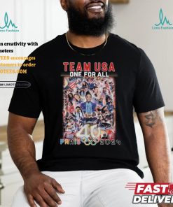 USA National Team One For All 40 Paris Olympic 2024 T Shirt