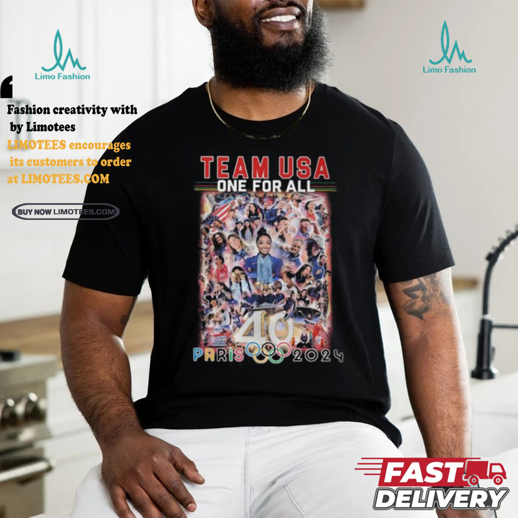 USA National Team One For All 40 Paris Olympic 2024 T Shirt USA National Team One For All 40 Paris Olympic 2024 T Shirt