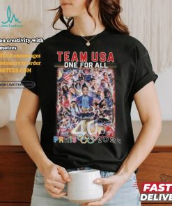 USA National Team One For All 40 Paris Olympic 2024 T Shirt
