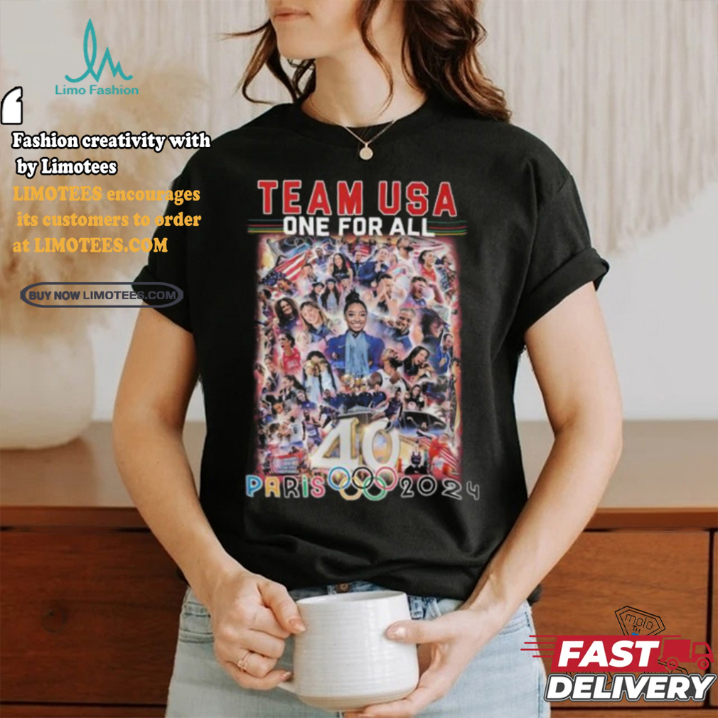 USA National Team One For All 40 Paris Olympic 2024 T Shirt USA National Team One For All 40 Paris Olympic 2024 T Shirt