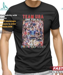 USA National Team One For All 40 Paris Olympic 2024 T Shirt