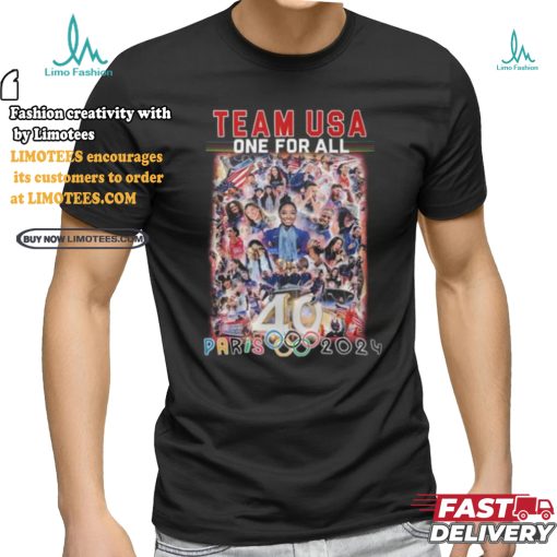 USA National Team One For All 40 Paris Olympic 2024 T Shirt