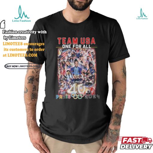 USA National Team One For All 40 Paris Olympic 2024 T Shirt