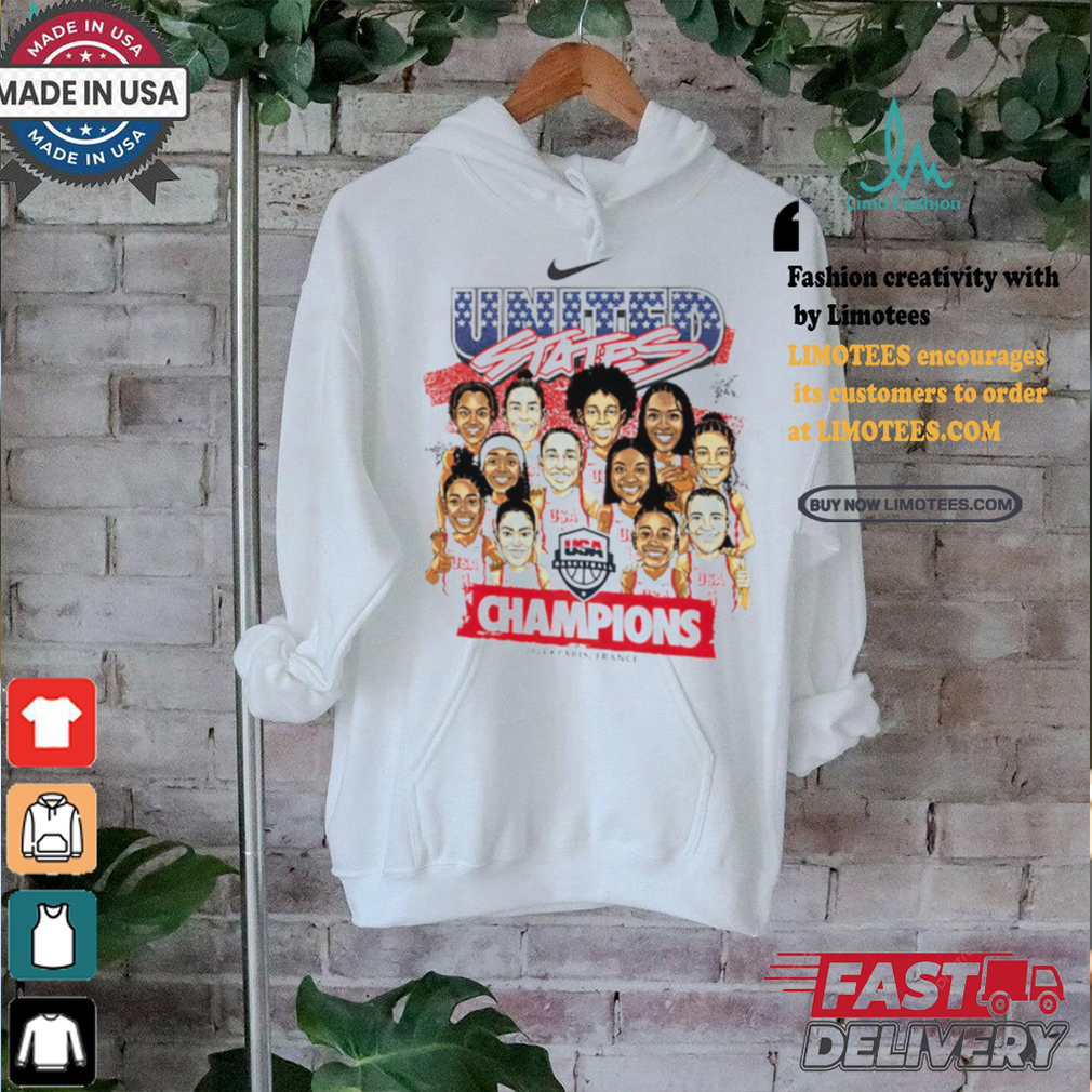 USA Women’s Basketball 2024 Summer Olympics Gold Medal Team Caricature shirt USA Women’s Basketball 2024 Summer Olympics Gold Medal Team Caricature shirt