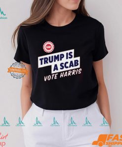 Uaw President Shawn Fain Trump Is A Scab Vote Harris T shirt