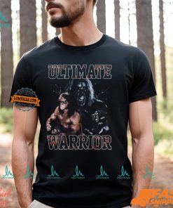 Ultimate Warrior Three Pose Flex Black T shirt