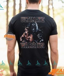 Ultimate Warrior Three Pose Flex Black T shirt