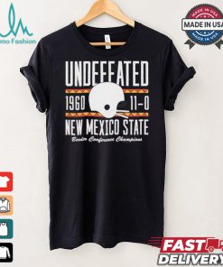 Undefeated 1960 110 new Mexico state border conference champions shirt