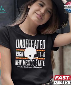 Undefeated 1960 110 new Mexico state border conference champions shirt, hoodie, sweater, long sleeve and tank top Undefeated 1960 110 new Mexico state border conference champions shirt