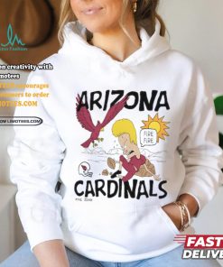 Unisex NFL x Homage x Beavis and Butt Head Ash Arizona Cardinals Tri Blend T Shirt