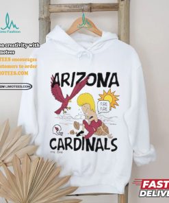 Unisex NFL x Homage x Beavis and Butt Head Ash Arizona Cardinals Tri Blend T Shirt