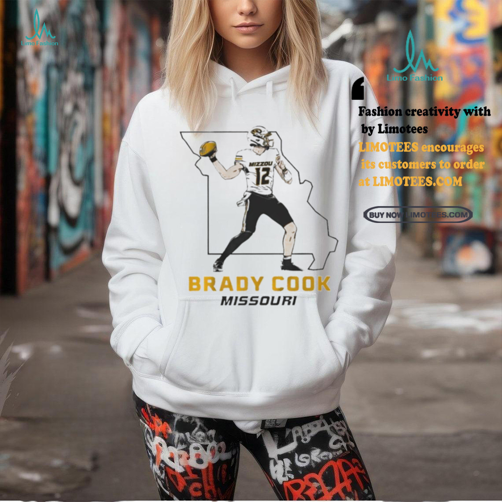 University of Missouri Mizzou Football Brady Cook State Star Pose shirt University of Missouri Mizzou Football Brady Cook State Star Pose shirt