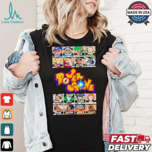 Unrooolie Power Stone Characters T shirt
