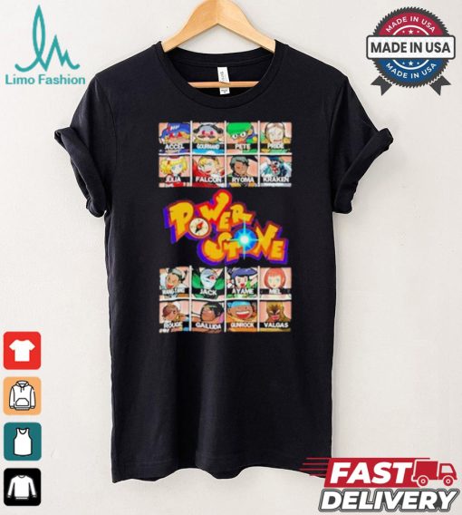 Unrooolie Power Stone Characters T shirt