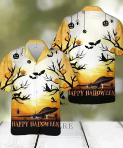 Us Air Force 357th Fighter Squadron A 10c Warthog Happy Halloween Hawaiian Shirt