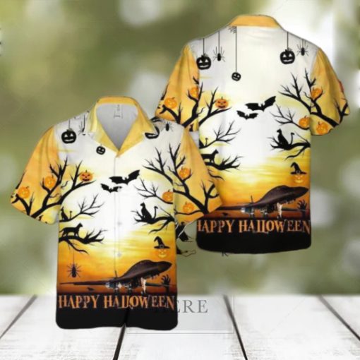 Us Air Force 357th Fighter Squadron A 10c Warthog Happy Halloween Hawaiian Shirt