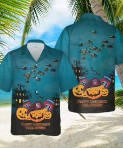 Us Army Paratroopers With The 82nd Airborne Division Parachute Halloween Hawaiian Shirts