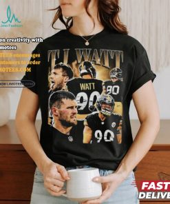 Vintage 90s Graphic Style TJ Watt T Shirt