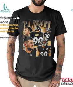 Vintage 90s Graphic Style TJ Watt T Shirt