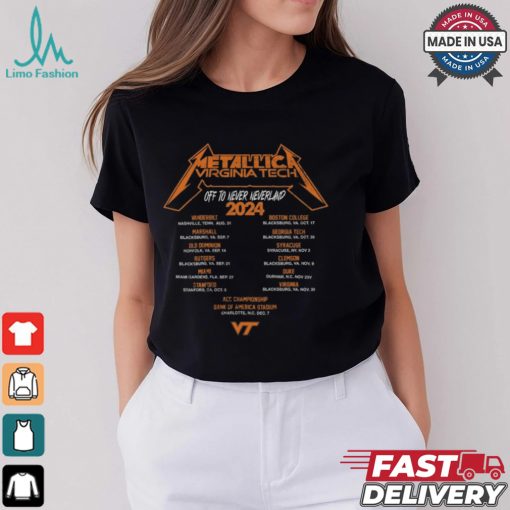 Virginia Tech Hokies Metallica Retro T Shirt