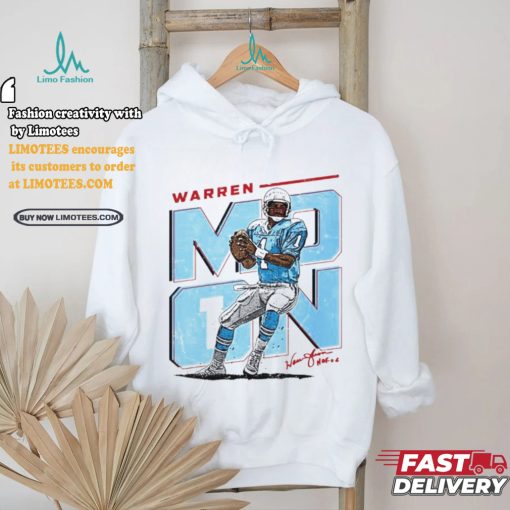 Warren Moon Houston Oilers football player signature shirt