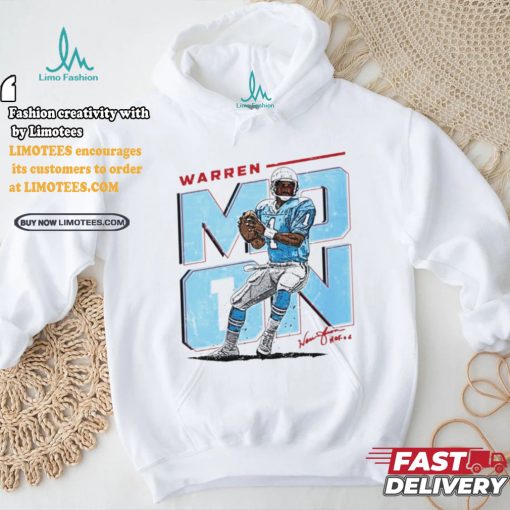 Warren Moon Houston Oilers football player signature shirt