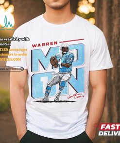 Warren Moon Houston Oilers football player signature shirt