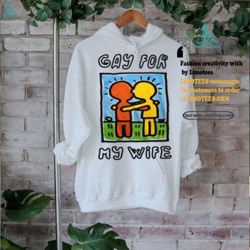 Waveygoodsco Gay For My Wife Shirt